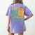 Lets Tacos Bout Science Teacher Chemistry Physics Women's Comfort Colors T-Shirt Back Print Violet