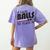 It Takes Balls To Teach PE Gym Teacher Women's Comfort Colors T-Shirt Back Print Violet