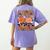 I Teach The Coolest Pumpkins In The Patch Teacher Halloween Women's Comfort Colors T-Shirt Back Print Violet