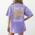 I Teach The Cutest Bees In The Beehive Teacher Women's Comfort Colors T-Shirt Back Print Violet