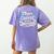 I Teach The Cutest Little Dolphins Cute Animal Teacher Women's Comfort Colors T-Shirt Back Print Violet
