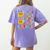 I Teach The Cutest Pumpkins Kindergarten Teacher Halloween Women's Comfort Colors T-Shirt Back Print Violet I Teach The Cutest Pumpkins Kindergarten Teacher Halloween Women's Comfort Colors T-Shirt Back Print Violet