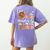 I Teach The Cutest Pumpkins In The Patch Halloween Teacher Women's Comfort Colors T-Shirt Back Print Violet
