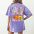 I Teach The Cutest Pumpkins In The Patch Teacher Women's Comfort Colors T-Shirt Back Print Violet
