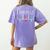 I Teach Kids To Read Reading Teacher Appreciation Women's Comfort Colors T-Shirt Back Print Violet