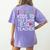 I Teach Kids To Talk Back ESL ESOL Teacher School Team Group Women's Comfort Colors T-Shirt Back Print Violet