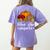 Teach Love Inspire Autumn Fall Plaid Leopard Pumpkin Teacher For Men Women Kids Women's Comfort Colors T-Shirt Back Print Violet