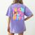 Teach Love Inspire Preppy Back To School Teacher Women Women's Comfort Colors T-Shirt Back Print Violet Teach Love Inspire Preppy Back To School Teacher Women Women's Comfort Colors T-Shirt Back Print Violet
