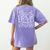 Teach Love Inspire Retro Teacher Kids Back To School Women's Comfort Colors T-Shirt Back Print Violet
