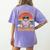 I Teach In My Pajamas Teacher Sunset Bear Retro Women's Comfort Colors T-Shirt Back Print Violet I Teach In My Pajamas Teacher Sunset Bear Retro Women's Comfort Colors T-Shirt Back Print Violet