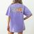 Teach Peace Teacher Teacher Women's Comfort Colors T-Shirt Back Print Violet Teach Peace Teacher Teacher Women's Comfort Colors T-Shirt Back Print Violet