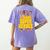 I Teach Super Heroes Comic Book Hero Teacher School Women's Comfort Colors T-Shirt Back Print Violet