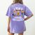 I Teach Superheroes Cute Back To School Teacher Women's Comfort Colors T-Shirt Back Print Violet
