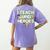 I Teach Superheroes School Teacher Professor Women's Comfort Colors T-Shirt Back Print Violet