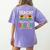 Teach I Thought You Said Beach Teacher Summer Vacation Women's Comfort Colors T-Shirt Back Print Violet Teach I Thought You Said Beach Teacher Summer Vacation Women's Comfort Colors T-Shirt Back Print Violet