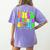 This Teacher 80s 90s Teachers's Day Glows Last Day Of School Women's Comfort Colors T-Shirt Back Print Violet This Teacher 80s 90s Teachers's Day Glows Last Day Of School Women's Comfort Colors T-Shirt Back Print Violet