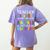 Teacher Besties Because Going Crazy Alone Is Not Fun Women's Comfort Colors T-Shirt Back Print Violet