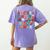 Teacher Christmas Alphabet Back To School Holiday Learning Women's Comfort Colors T-Shirt Back Print Violet Teacher Christmas Alphabet Back To School Holiday Learning Women's Comfort Colors T-Shirt Back Print Violet