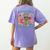 Teacher Christmas Rockin' Around The Classroom Men Women Kids Women's Comfort Colors T-Shirt Back Print Violet