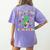Teacher Christmas Shirts Pajama Matching Rockin' Around The Classroom -Adult Short Sleeve Small Modern Festive Christmas Teacher Xmas Vibes T-Shirt Women's Comfort Colors T-Shirt Back Print Violet