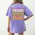 Teacher Cute Will Trade Students For Candy Halloween Costume Women's Comfort Colors T-Shirt Back Print Violet