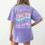 Teacher Dear Students Behind Me 1st Day Of School On Back Women's Comfort Colors T-Shirt Back Print Violet Teacher Dear Students Behind Me 1st Day Of School On Back Women's Comfort Colors T-Shirt Back Print Violet
