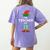 The Teacher Elf Family Matching Group Idea Christmas Women's Comfort Colors T-Shirt Back Print Violet