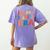 In My Teacher Era First Day Of School Back To School Retro Women's Comfort Colors T-Shirt Back Print Violet In My Teacher Era First Day Of School Back To School Retro Women's Comfort Colors T-Shirt Back Print Violet