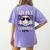 In My Teacher Era Groovy Tie Dye Back To School Cute Teacher Women's Comfort Colors T-Shirt Back Print Violet