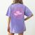 In My Teacher Era Yeehaw Pink Teacher Western Cowgirl Women's Comfort Colors T-Shirt Back Print Violet