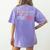Teacher And Firefighter Wife Shirt Teacher Life Fire Wife Women's Comfort Colors T-Shirt Back Print Violet