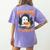 Teacher Halloween Ghost Reading Book Animal Boooks Are Women's Comfort Colors T-Shirt Back Print Violet Teacher Halloween Ghost Reading Book Animal Boooks Are Women's Comfort Colors T-Shirt Back Print Violet