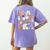 Teacher Halloween In My Spooky Teacher Era Retro Groovy Women's Comfort Colors T-Shirt Back Print Violet Teacher Halloween In My Spooky Teacher Era Retro Groovy Women's Comfort Colors T-Shirt Back Print Violet