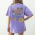 Teacher Inspire Love Women's Comfort Colors T-Shirt Back Print Violet