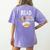 Teacher Library Read Book Club Piggie Elephant Pigeons Men Women Kids Women's Comfort Colors T-Shirt Back Print Violet