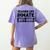 Teacher Life Jail Inmate Prisoner Halloween Costume Women's Comfort Colors T-Shirt Back Print Violet