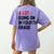 Teacher A Lot Going On In Fourth Grade Back To School Women's Comfort Colors T-Shirt Back Print Violet