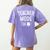 Teacher Mode On School Education Educator Women's Comfort Colors T-Shirt Back Print Violet