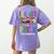 Teacher Of Pre K Superheroes Teacher New School Year Men Women Women's Comfort Colors T-Shirt Back Print Violet