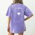 Teacher Red For Ed RedForEd Indiana Public Education Women's Comfort Colors T-Shirt Back Print Violet