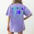 Teacher Shark Don't Stress Do Your Best Forget The Rest Women's Comfort Colors T-Shirt Back Print Violet