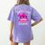 Teacher Shark Female Teacher Women's Comfort Colors T-Shirt Back Print Violet Teacher Shark Female Teacher Women's Comfort Colors T-Shirt Back Print Violet