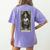 The Teacher Skeleton Tarot Card Women's Comfort Colors T-Shirt Back Print Violet The Teacher Skeleton Tarot Card Women's Comfort Colors T-Shirt Back Print Violet