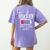Teacher Summer Recharge Required Last Day School Women Women's Comfort Colors T-Shirt Back Print Violet