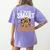 Teacher I Teach Smart Cookies Nerd Women's Comfort Colors T-Shirt Back Print Violet Teacher I Teach Smart Cookies Nerd Women's Comfort Colors T-Shirt Back Print Violet