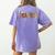 Teacher Thanksgiving Women Autumn Fall Halloween Pumpkin Tee Women's Comfort Colors T-Shirt Back Print Violet