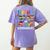 Teacher Of Tiny Superheroes Teach 100th Day Of School Men Women Girls Kids Women's Comfort Colors T-Shirt Back Print Violet Teacher Of Tiny Superheroes Teach 100th Day Of School Men Women Girls Kids Women's Comfort Colors T-Shirt Back Print Violet