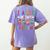 Teacher Of Tiny Superheroes Women's Comfort Colors T-Shirt Back Print Violet Teacher Of Tiny Superheroes Women's Comfort Colors T-Shirt Back Print Violet