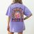 Teacher-TShirt I Like Big Books & I Cannot Lie Reading For Women Women's Comfort Colors T-Shirt Back Print Violet