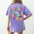 Teacher Of The Visually Impaired Blindness Awareness Women's Comfort Colors T-Shirt Back Print Violet